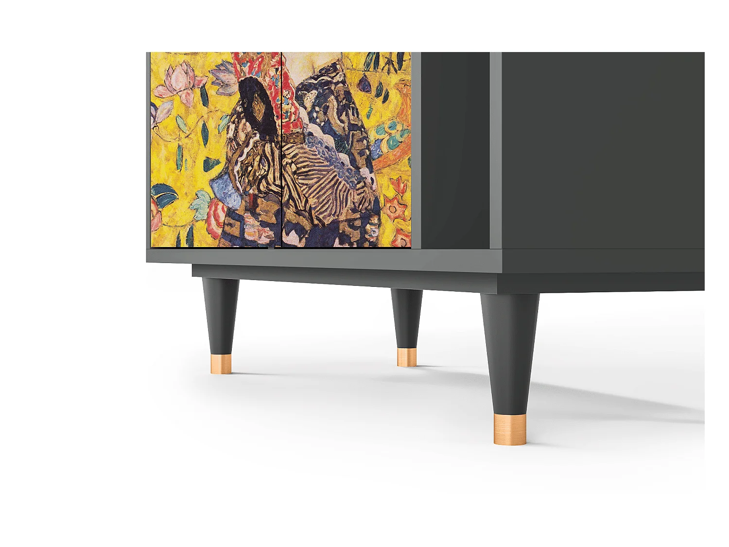 Buffet - 96х110х41 cm - BS6 - Lady with Fan by Klimt, Anthracite