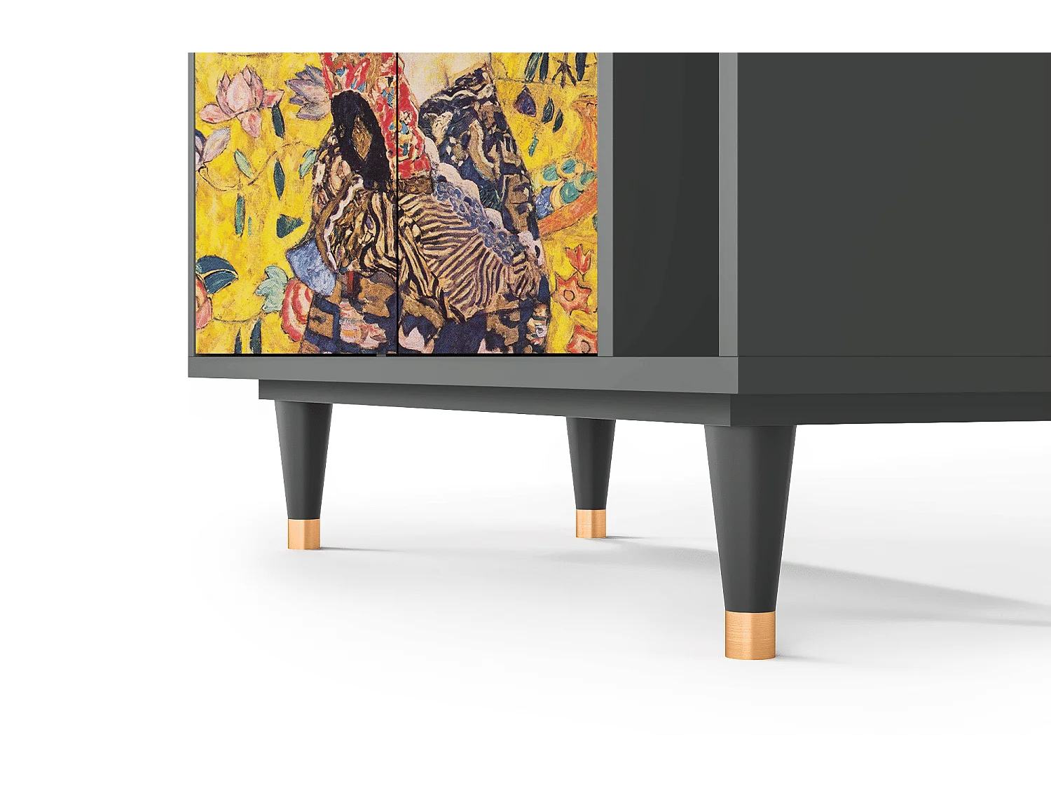 Credenza - 96х110х41 cm - BS6 - Lady with Fan by Klimt, Antracite