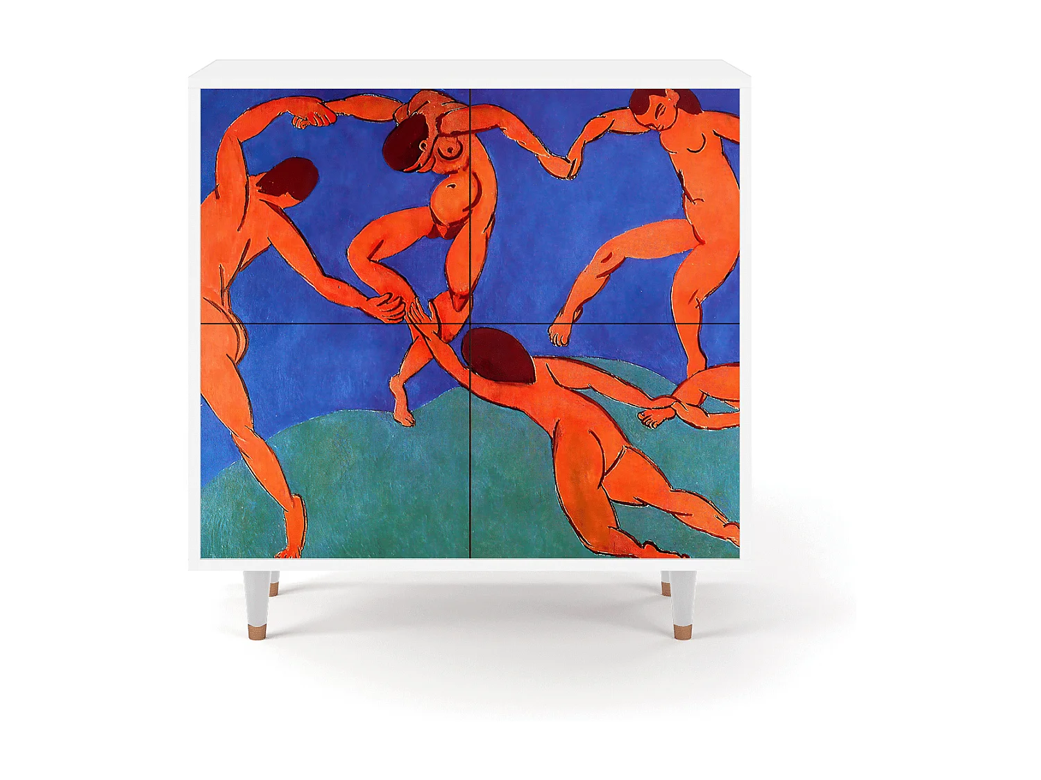 Kredens - 94x96x48 cm - BS3 - The Dance by Matisse , Biały
