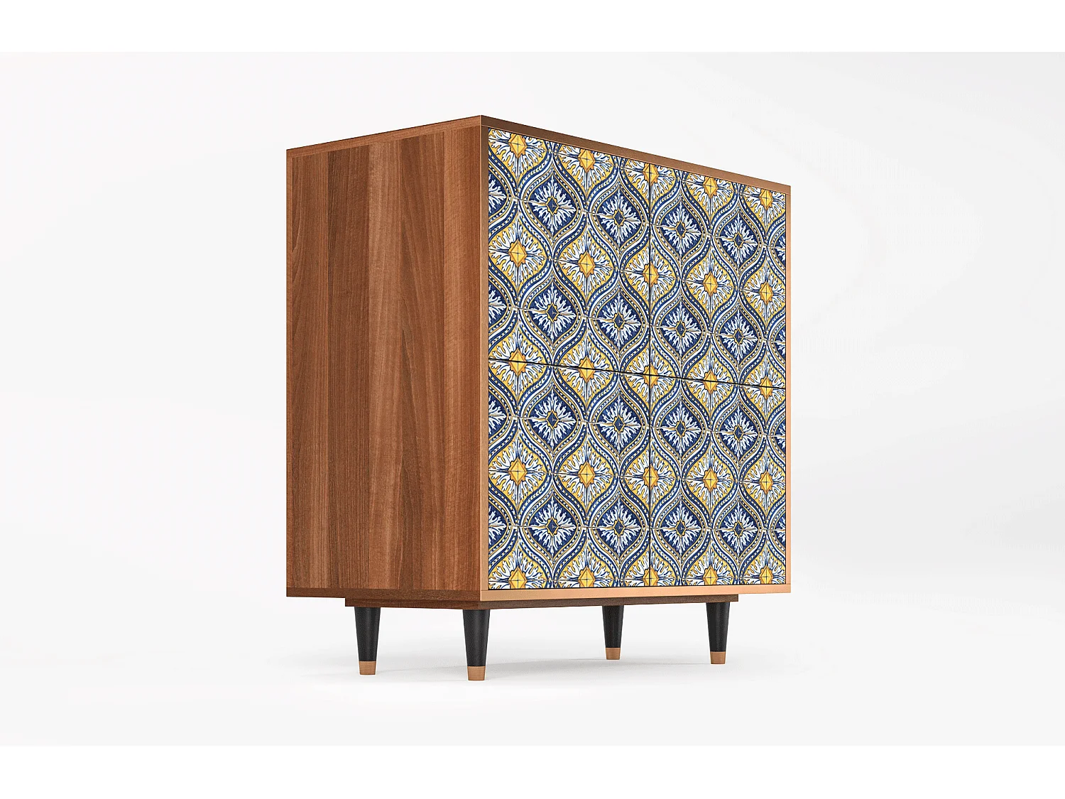 Aparador - 94x96x48 cm - BS3 - Illusory Pattern, Nogueira