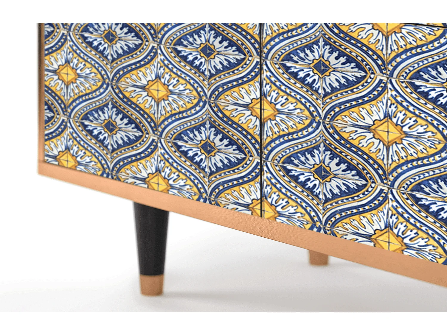 Aparador - 94x96x48 cm - BS3 - Illusory Pattern, Nogueira