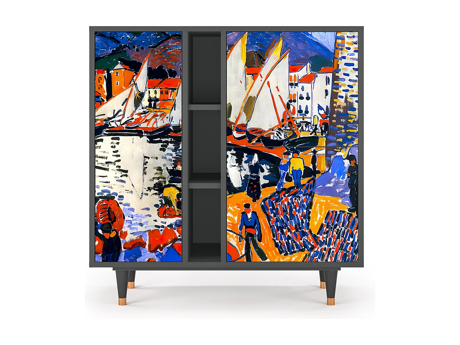 Credenza - 94х96х41 cm - BS5 - Le Séchage des voiles , Antracite