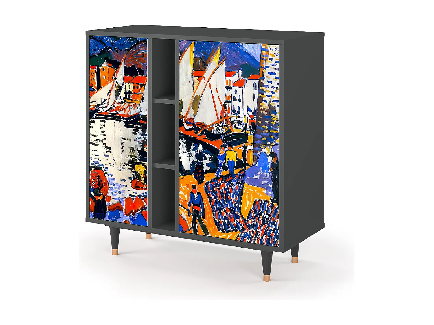 Credenza - 94х96х41 cm - BS5 - Le Séchage des voiles , Antracite