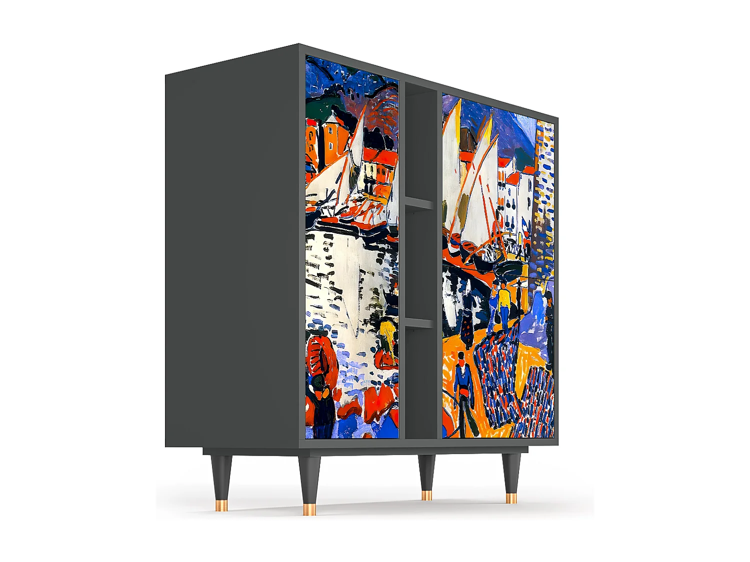 Credenza - 94х96х41 cm - BS5 - Le Séchage des voiles , Antracite