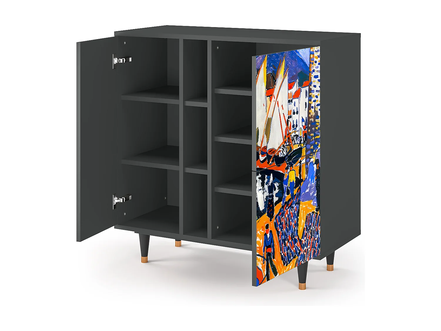 Credenza - 94х96х41 cm - BS5 - Le Séchage des voiles , Antracite