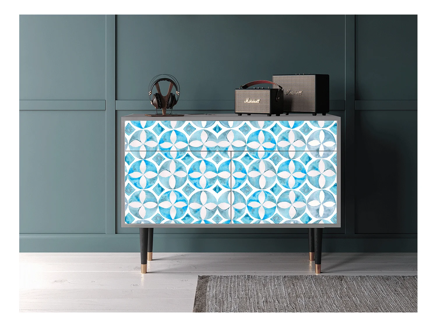 Buffet - 115x85x48 cm - BS4 - Porto Mood, Gris