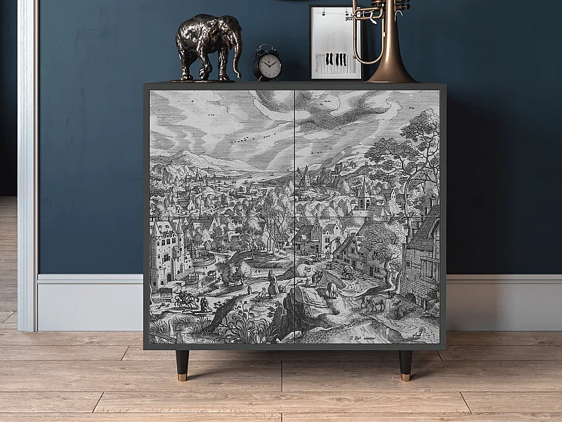 Buffet - 94x96x48 cm - BS3 - Bird Dropping, Anthracite