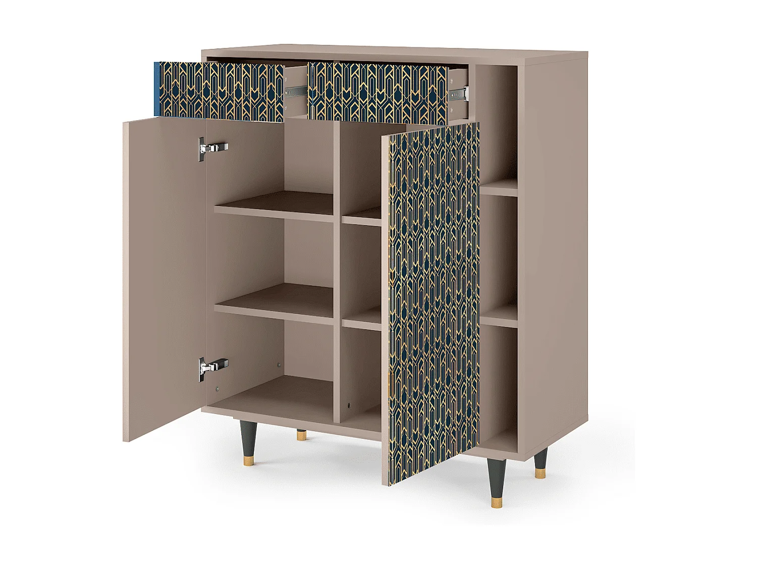 Sideboard - 96х110х41 cm - BS6 - Golden Empire, Latte