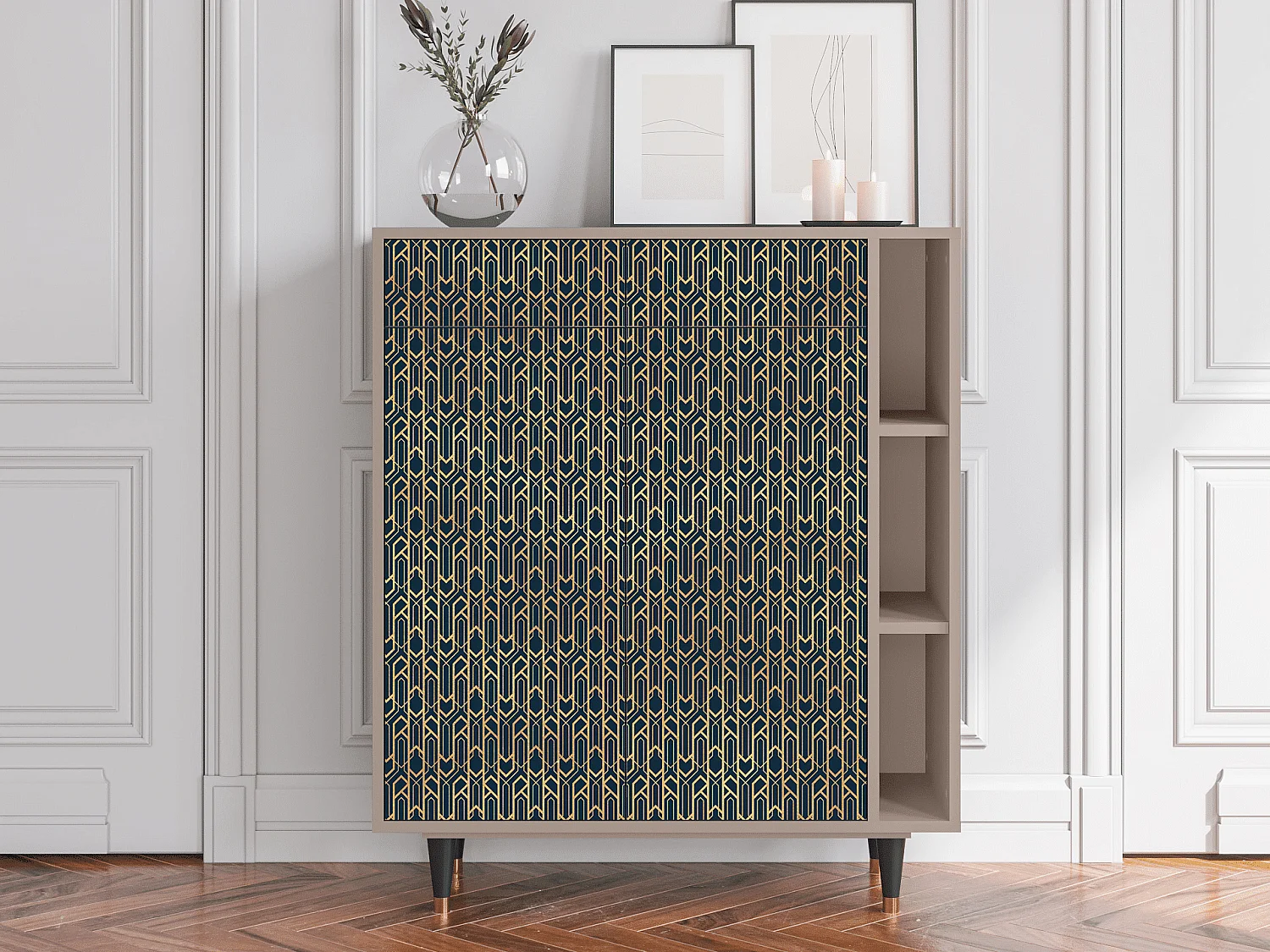 Credenza - 96х110х41 cm - BS6 - Golden Empire, Latte