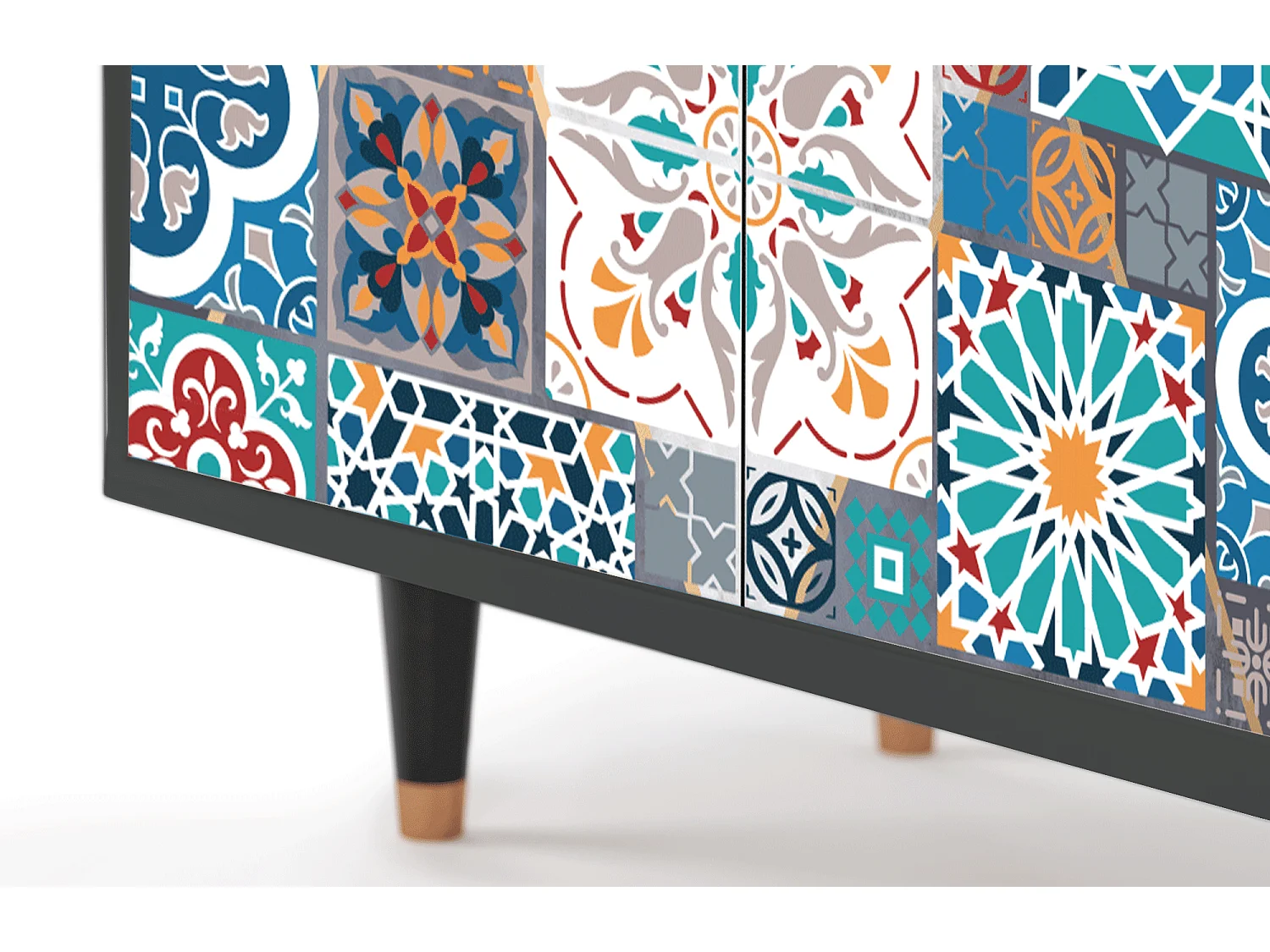 Buffet - 94x96x48 cm - BS3 - Moroccan Market, Anthracite