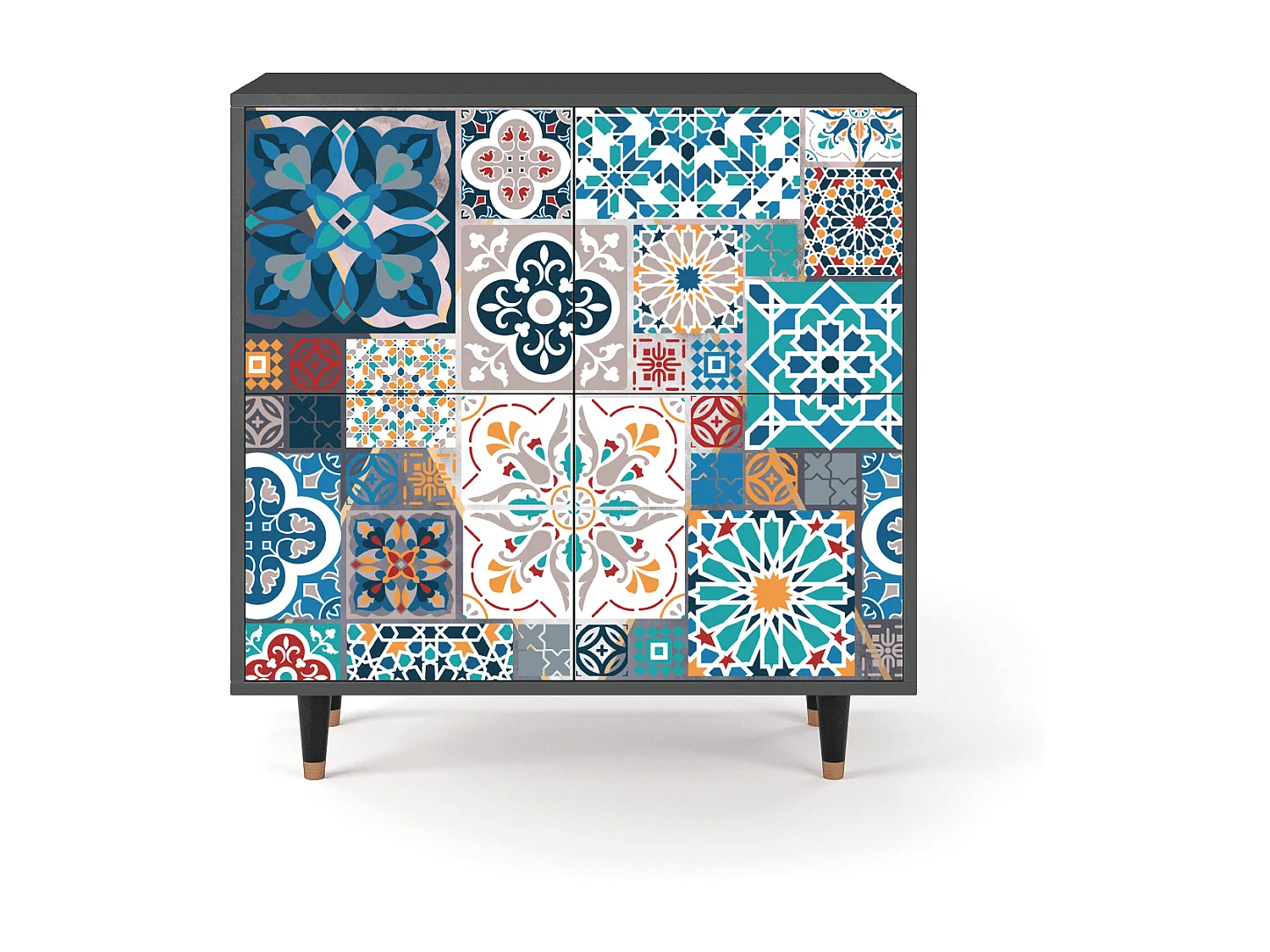 Credenza - 94x96x48 cm - BS3 - Moroccan Market, Antracite