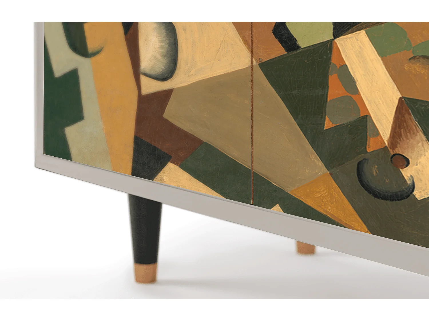 Credenza - 94x96x48 cm - BS3 - Glass and Checkerboard, Sabbia