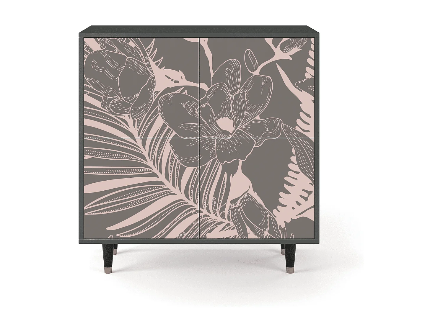 Buffet - 94x96x48 cm - BS3 - Issabelline Flower, Anthracite