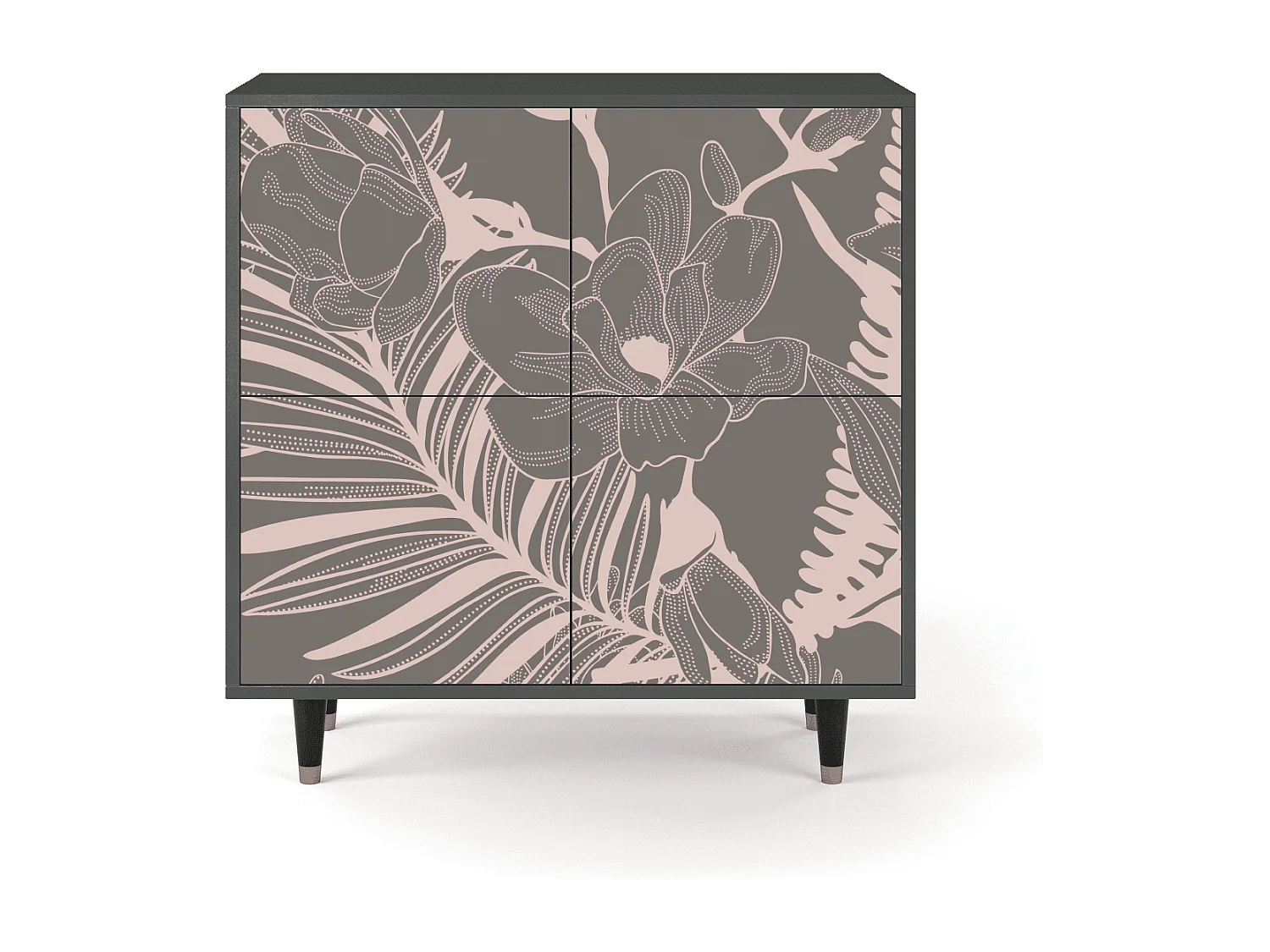Buffet - 94x96x48 cm - BS3 - Issabelline Flower, Anthracite