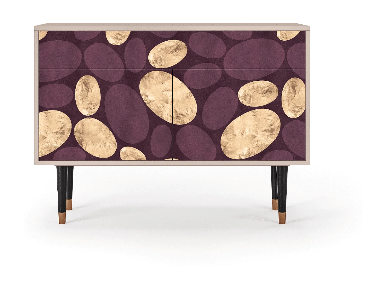 Dressoir - 115x85x48 cm - BS4 - Fine Wine, Latte