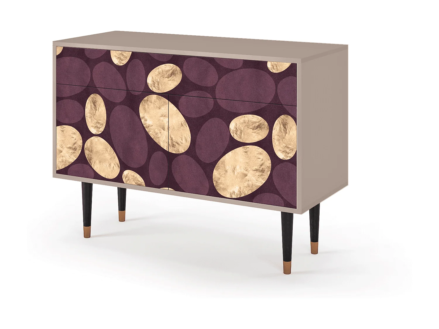 Kredens - 115x85x48 cm - BS4 - Fine Wine, Latte