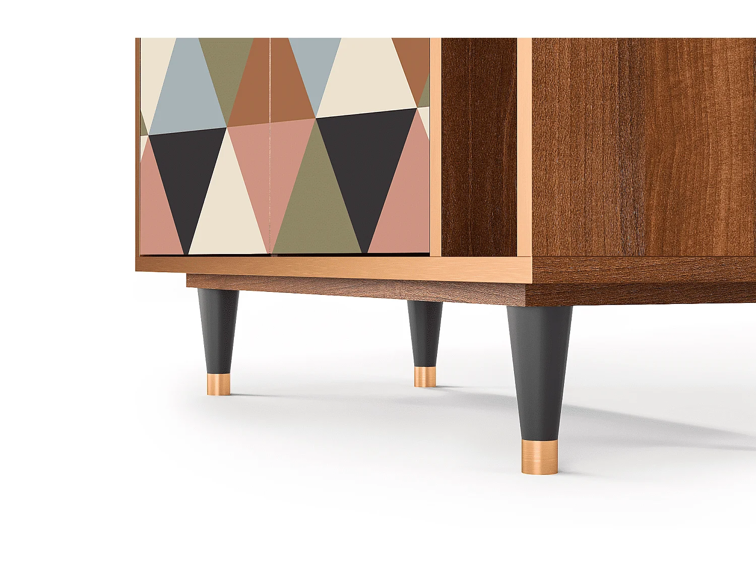 Dressoir - 96х110х41 cm - BS6 - Royal Triangles, Walnoot