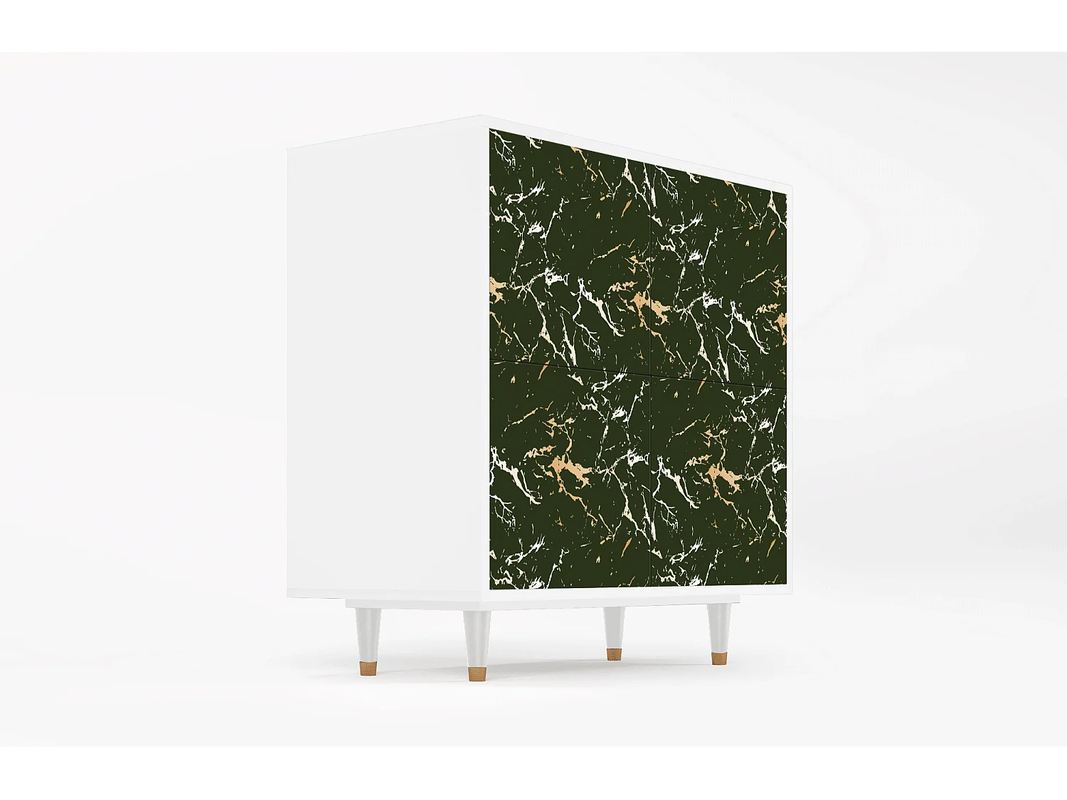 Buffet - 94x96x48 cm - BS3 - Amazon Forest, Blanc
