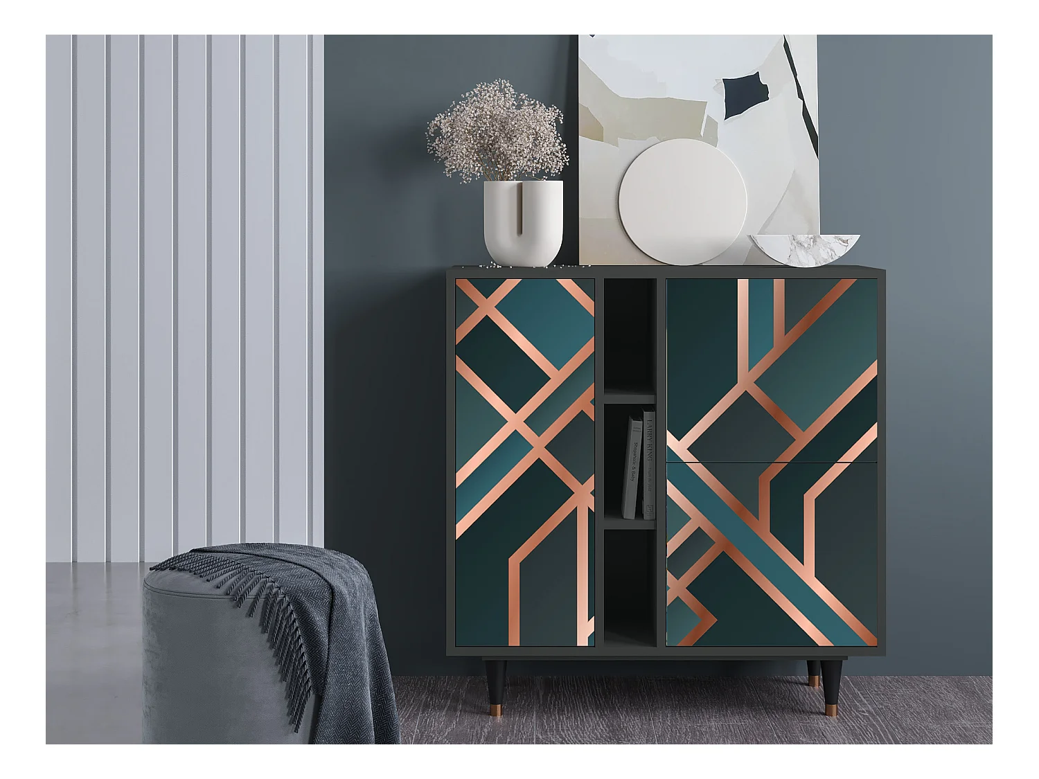 Buffet - 94х96х41 cm - BS5 - Bronze Crossroad, Anthracite
