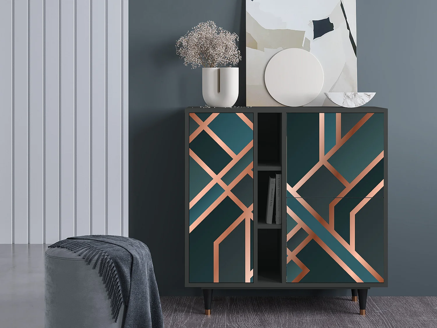 Buffet - 94х96х41 cm - BS5 - Bronze Crossroad, Anthracite