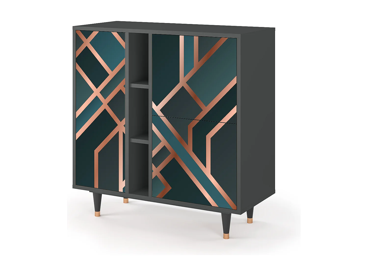 Buffet - 94х96х41 cm - BS5 - Bronze Crossroad, Anthracite