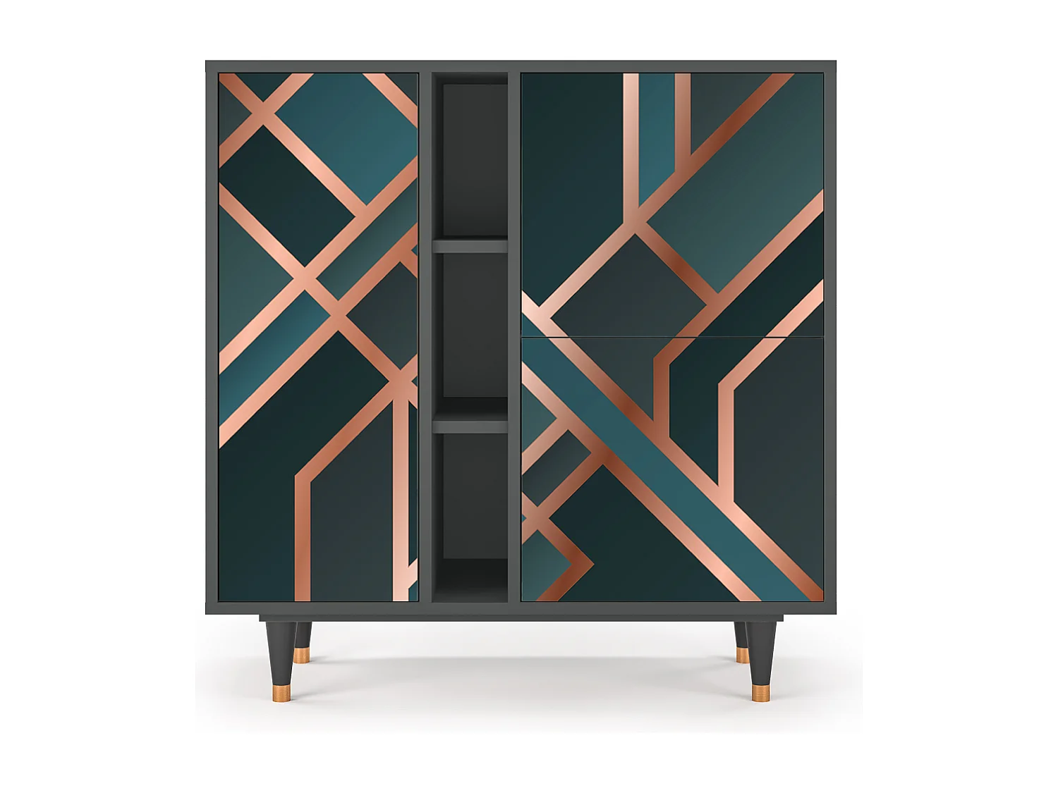 Aparador - 94х96х41 cm - BS5 - Bronze Crossroad, Antracita