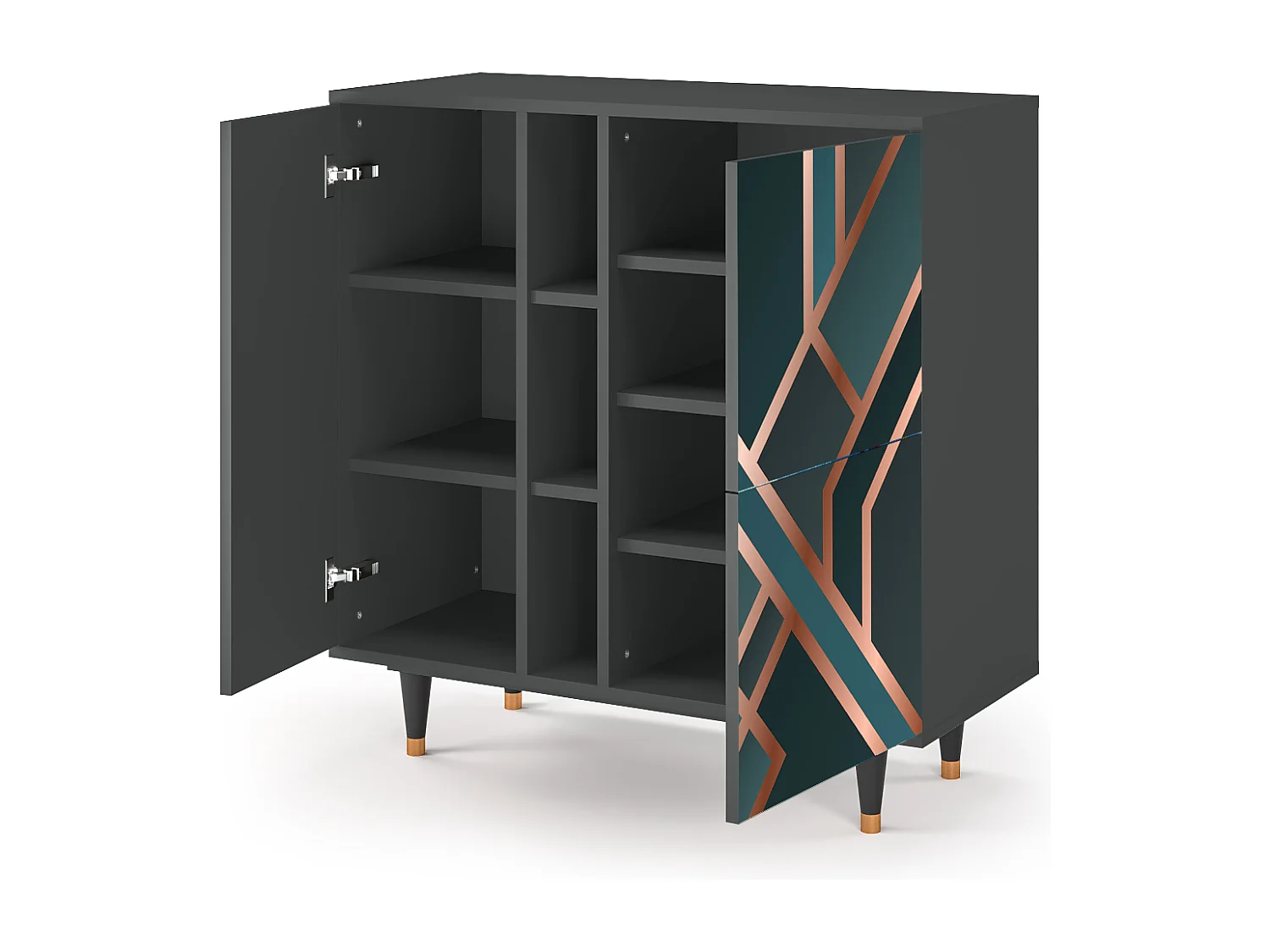 Aparador - 94х96х41 cm - BS5 - Bronze Crossroad, Antracita