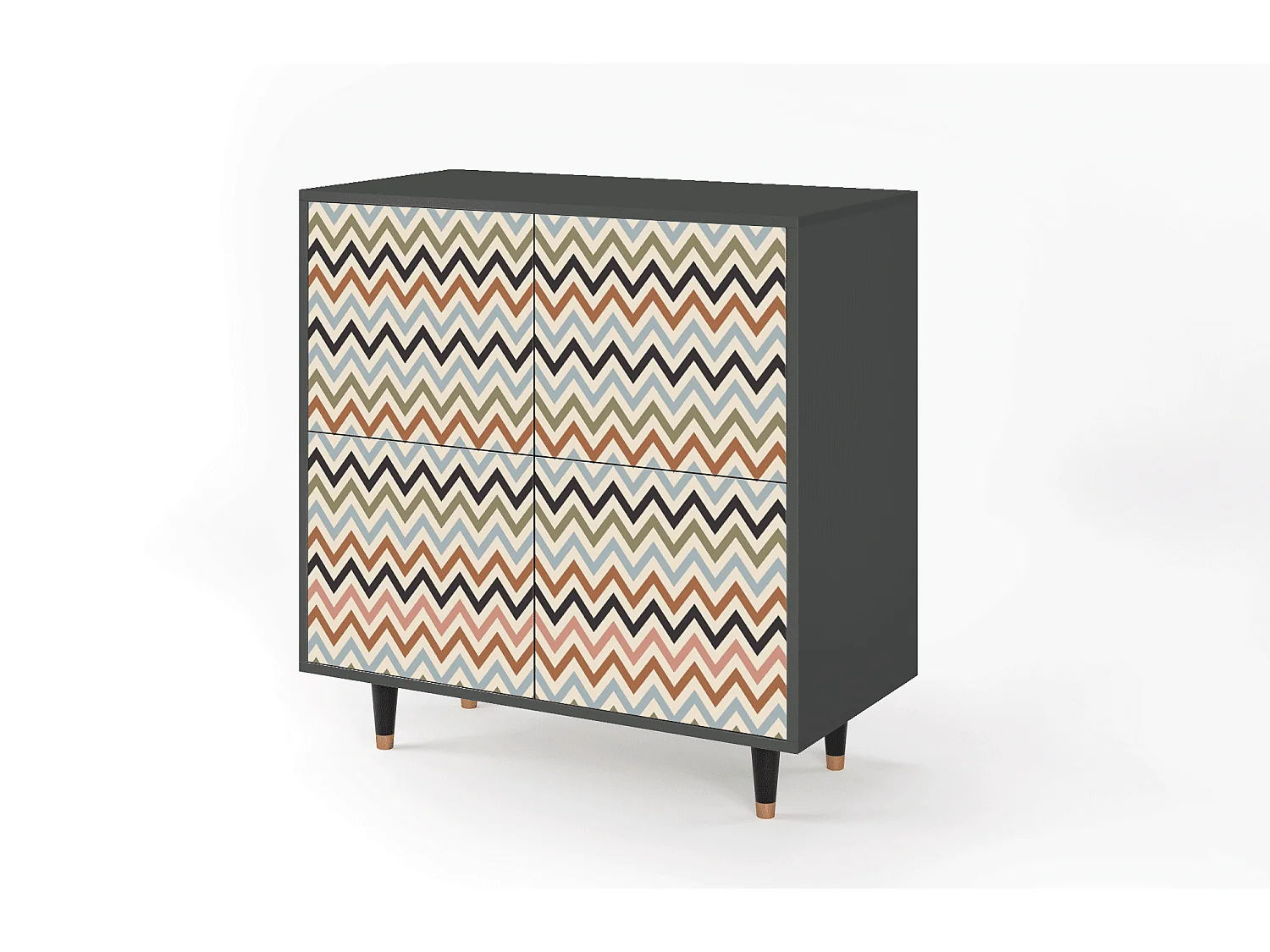 Buffet - 94x96x48 cm - BS3 - Bright Ripple, Anthracite