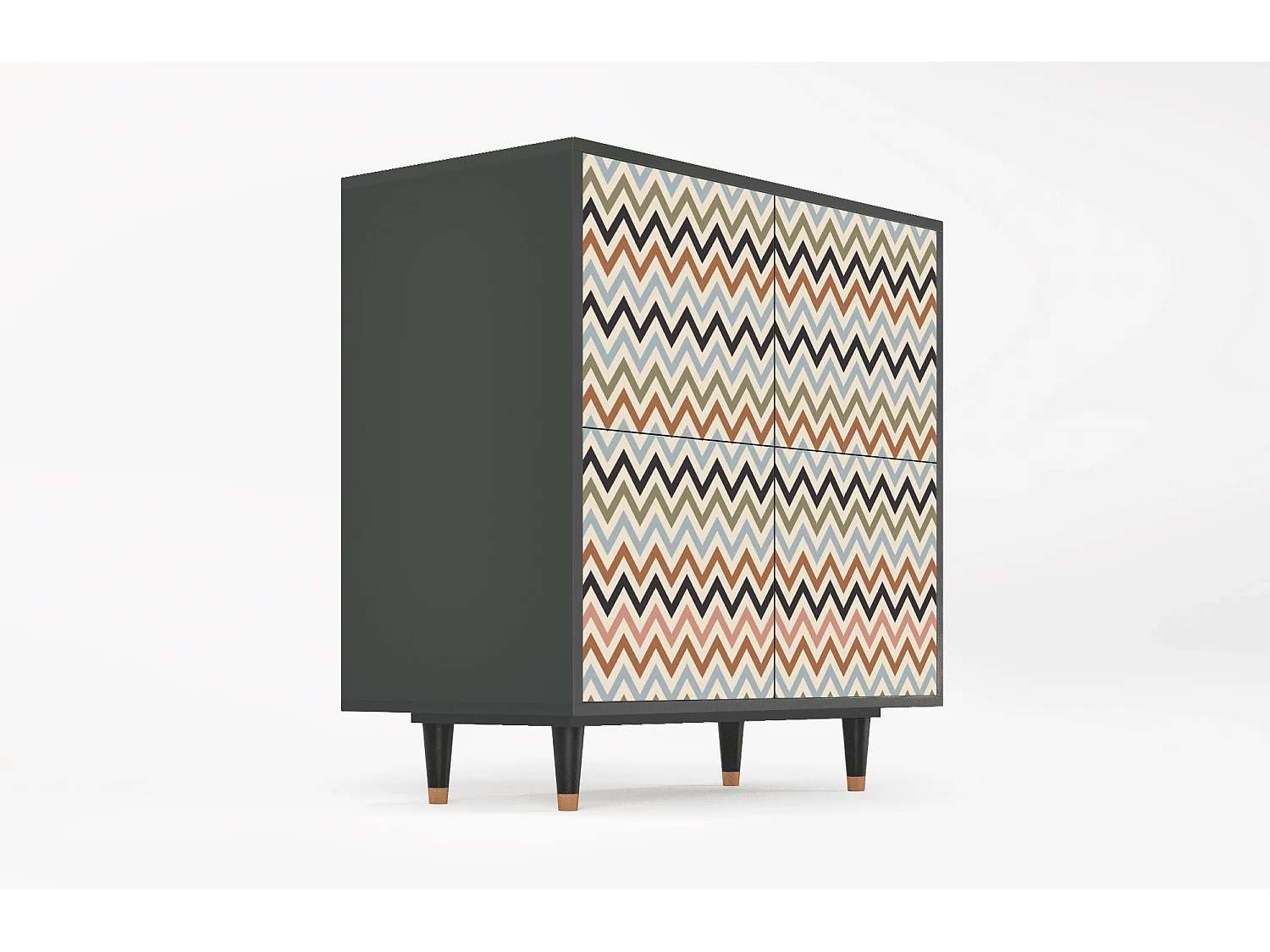 Credenza - 94x96x48 cm - BS3 - Bright Ripple, Antracite