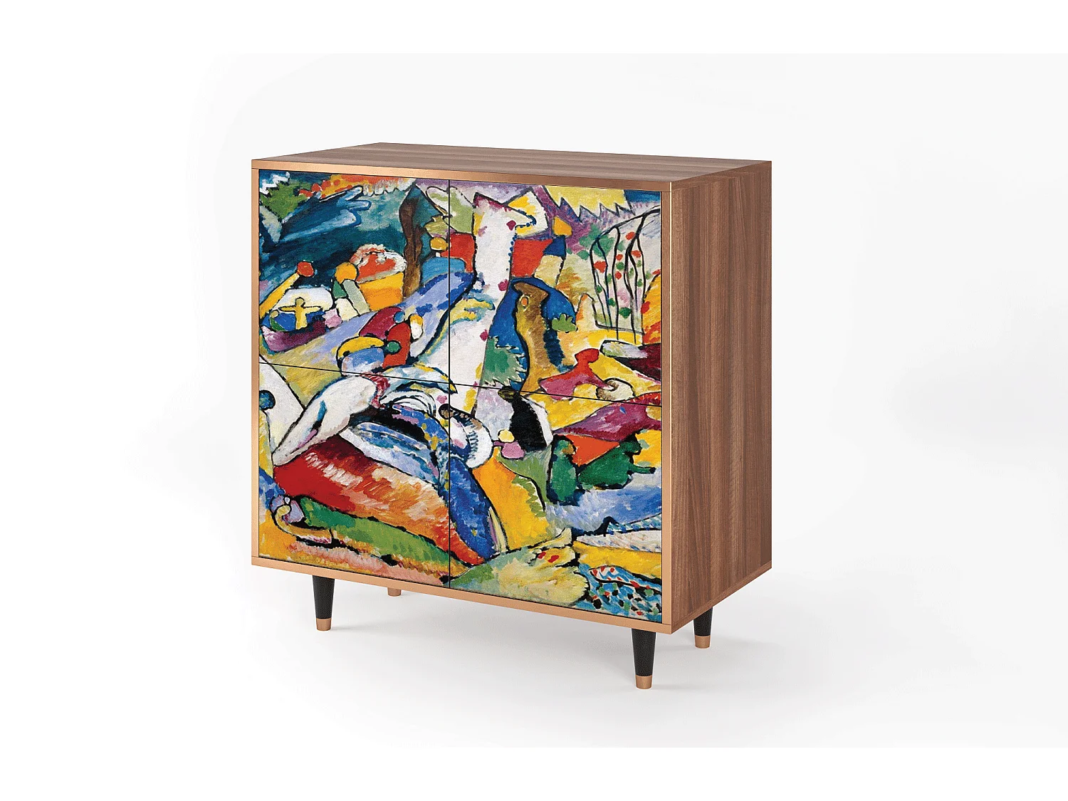 Sideboard - 94x96x48 cm - BS3 - Improvisation 26  , Walnuss