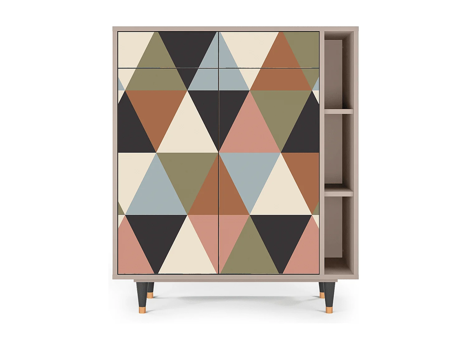 Credenza - 96х110х41 cm - BS6 - Royal Triangles, Latte