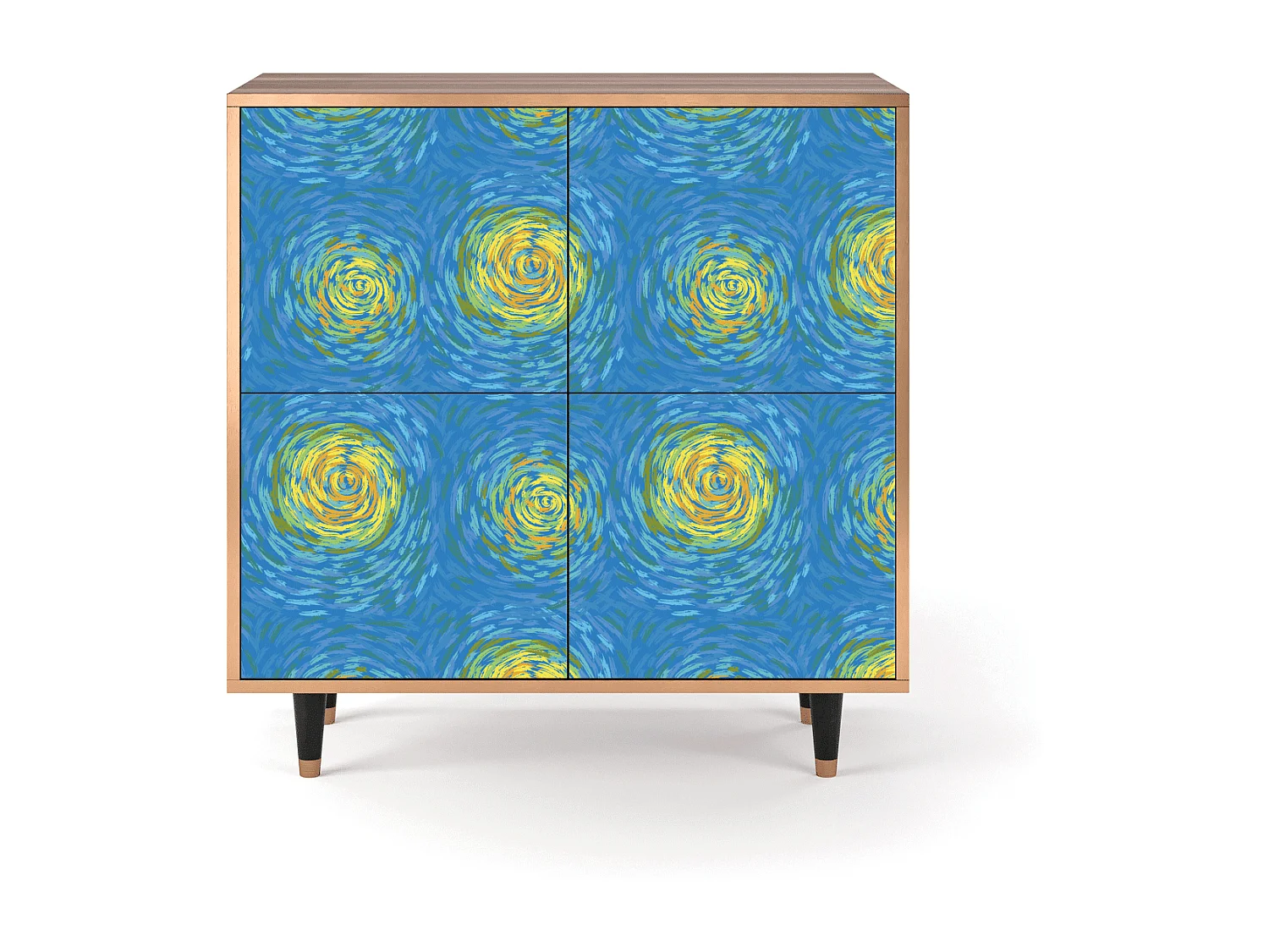 Kredens - 94x96x48 cm - BS3 - Van Gogh Lights, Orzech
