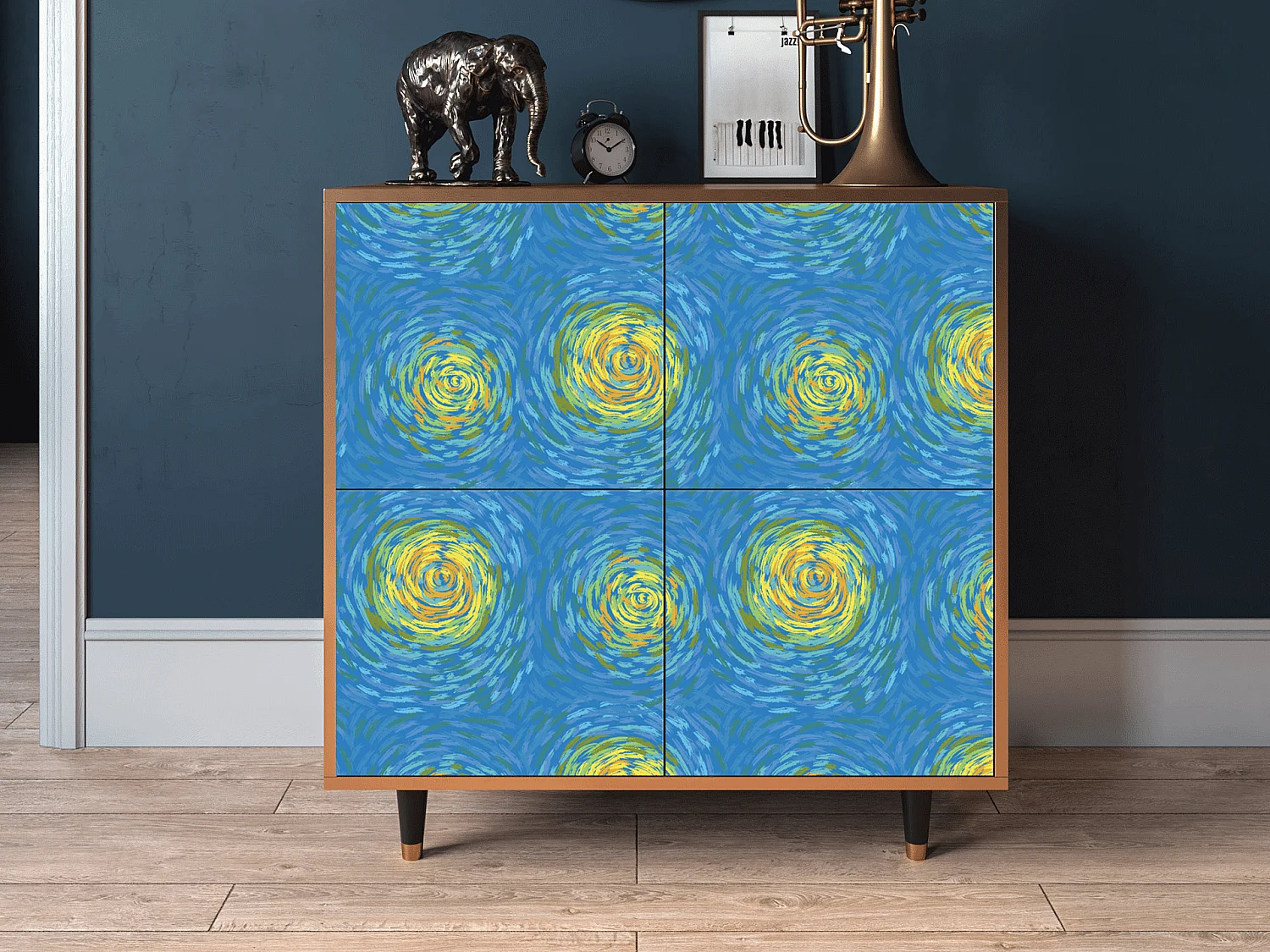 Credenza - 94x96x48 cm - BS3 - Van Gogh Lights, Noce