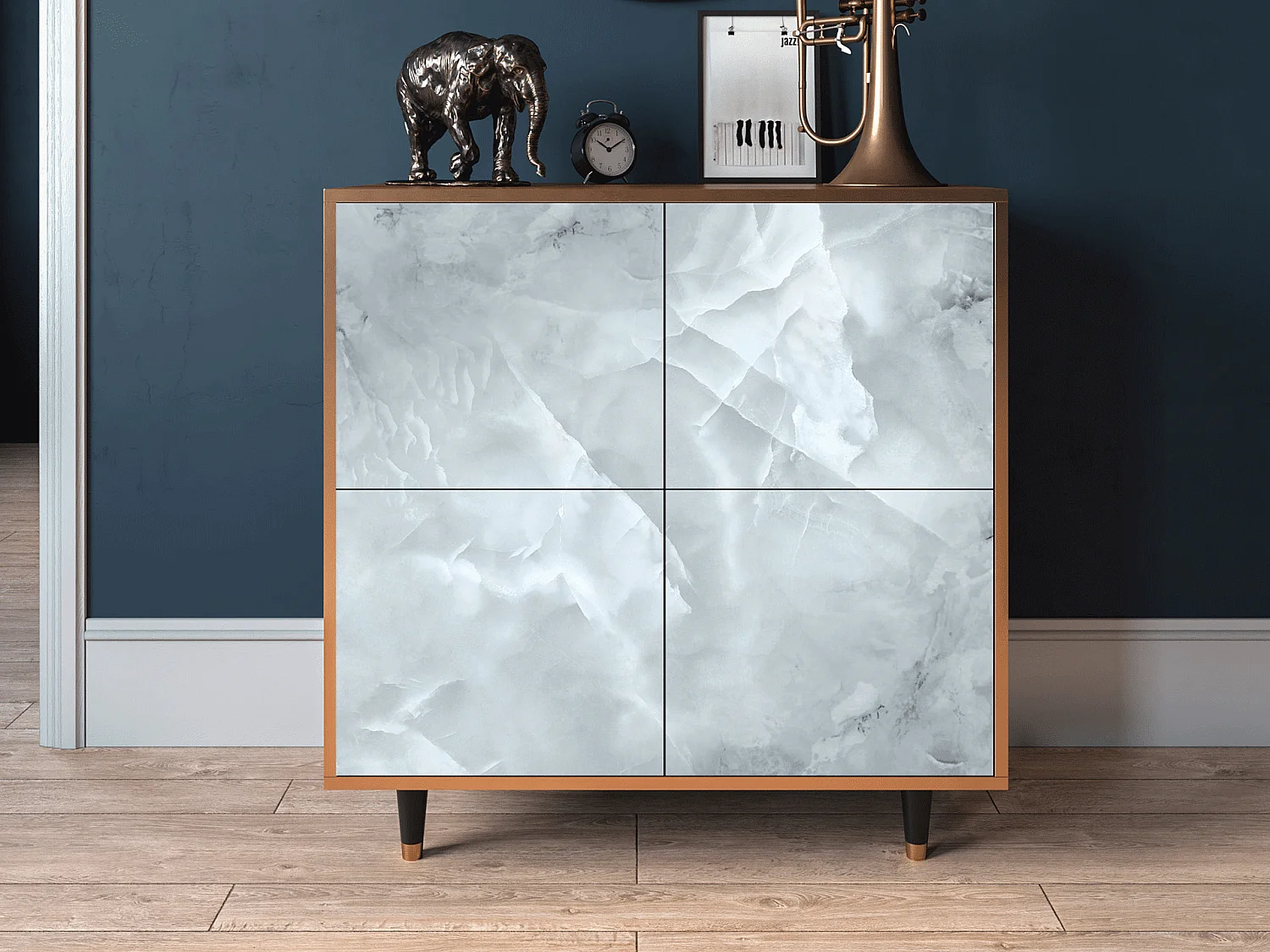 Buffet - 94x96x48 cm - BS3 - The Onyx, Noyer