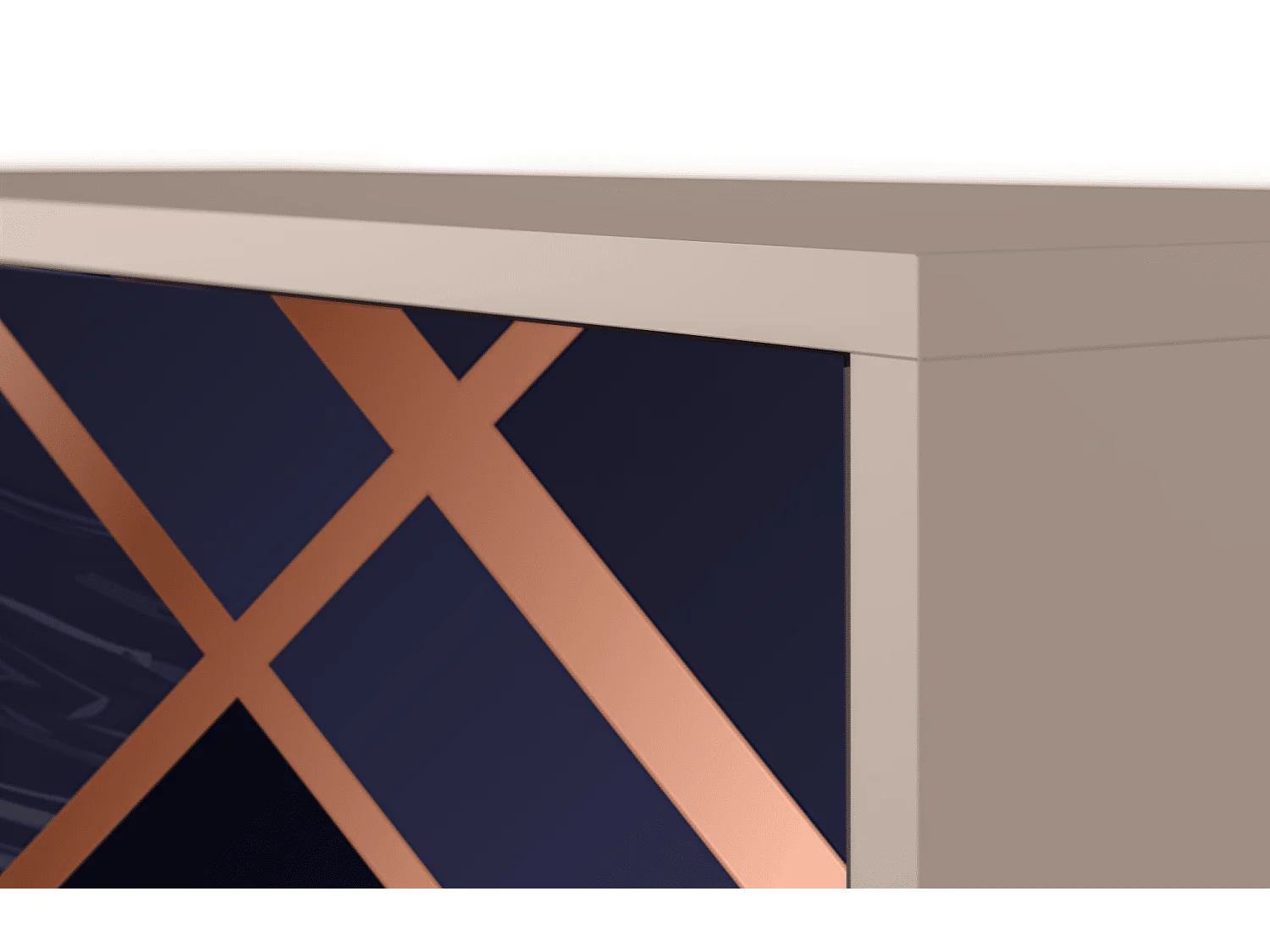 Kredens - 115х84х41 cm - S3 - Purple Temple, Latte