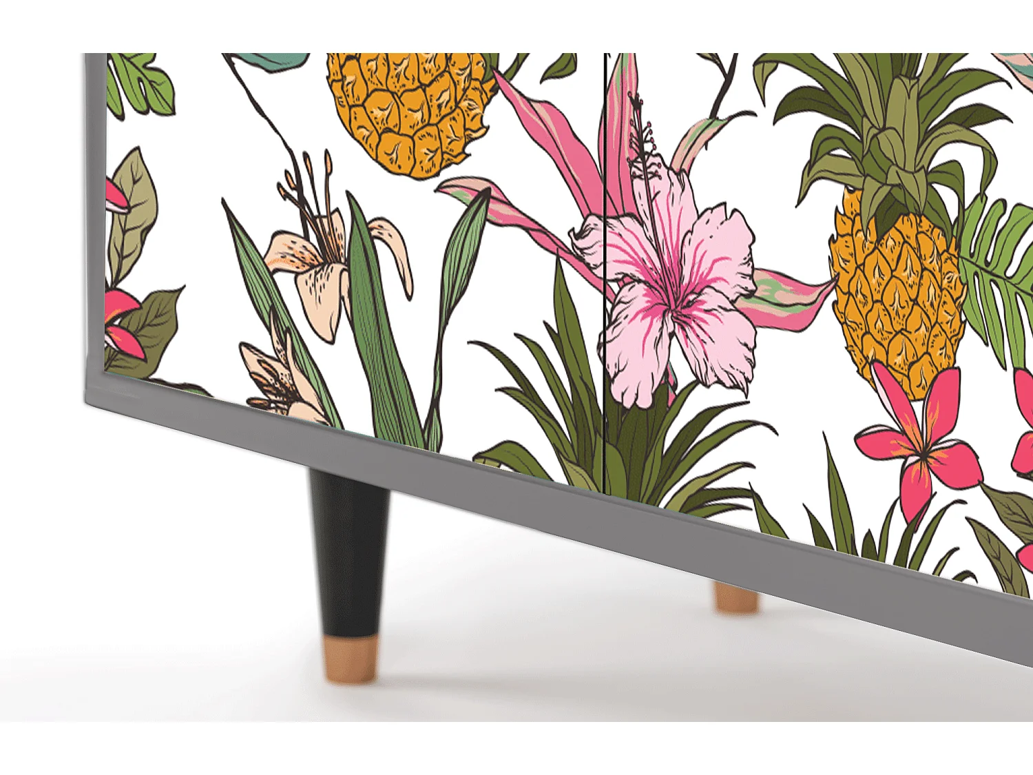 Kredens - 94x96x48 cm - BS3 - Estival Fruit, Szary