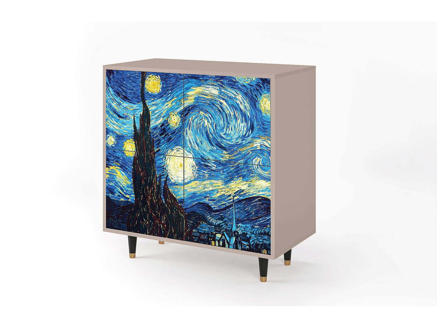 Buffet - 94x96x48 cm - BS3 - The Starry Night  , Latte