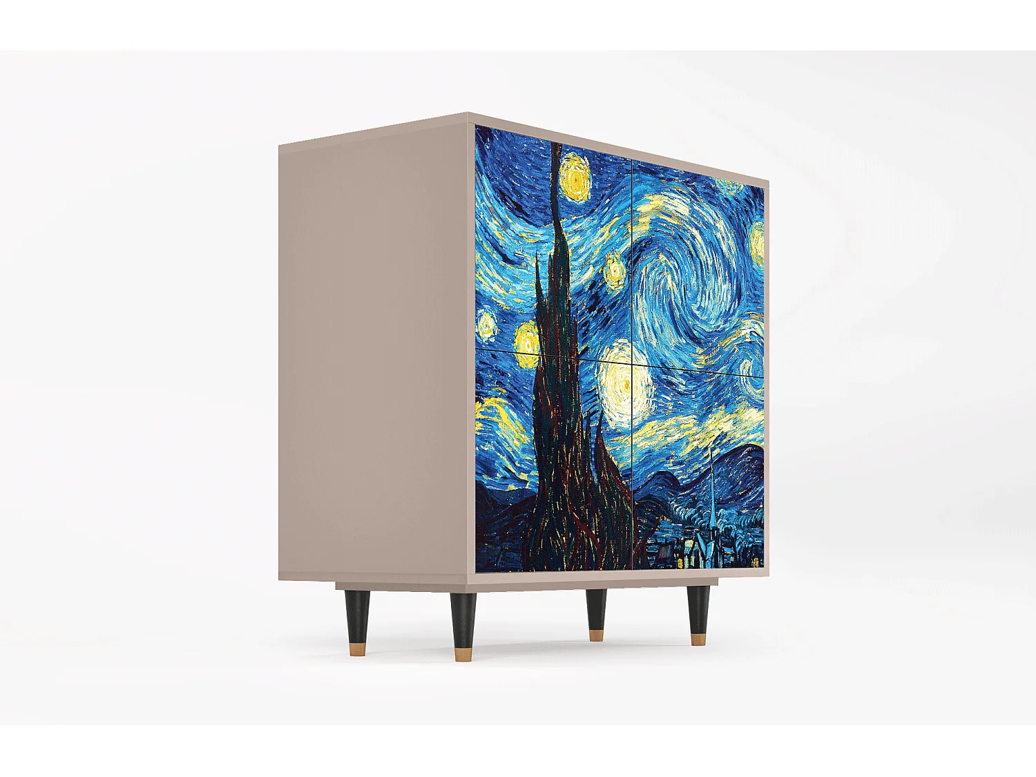 Buffet - 94x96x48 cm - BS3 - The Starry Night  , Latte