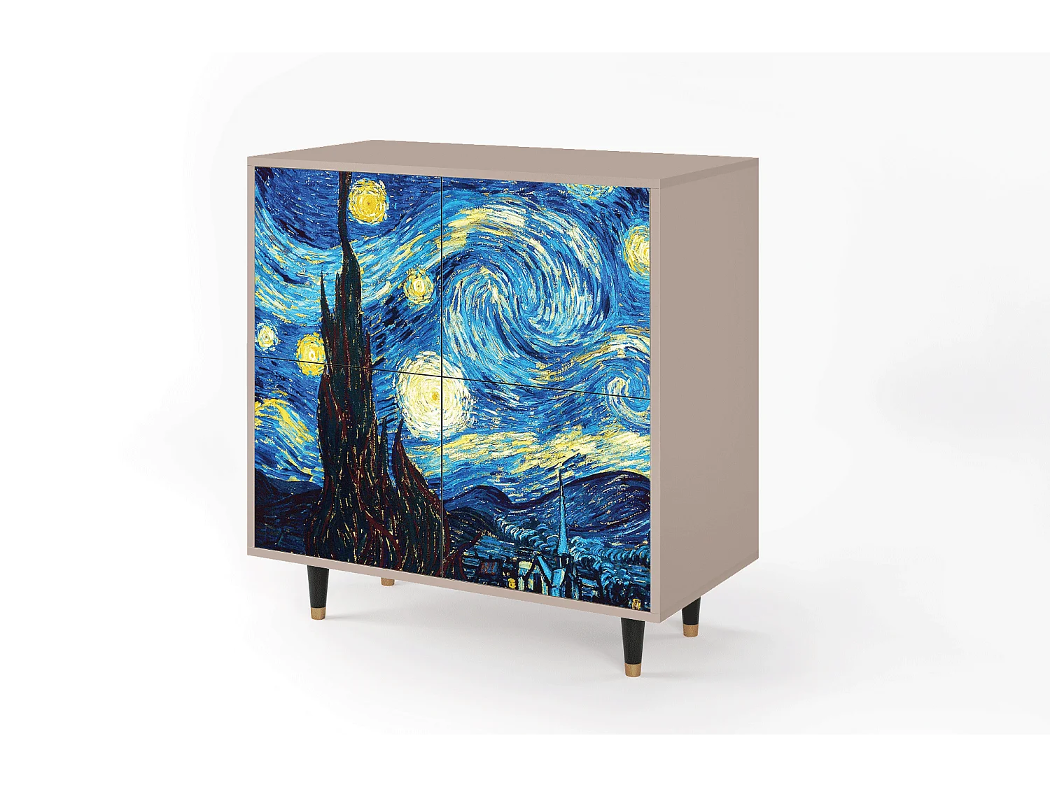 Buffet - 94x96x48 cm - BS3 - The Starry Night  , Latte