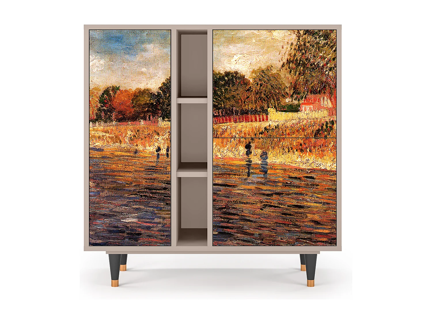 Aparador - 94х96х41 cm - BS5 - The Banks, Latte