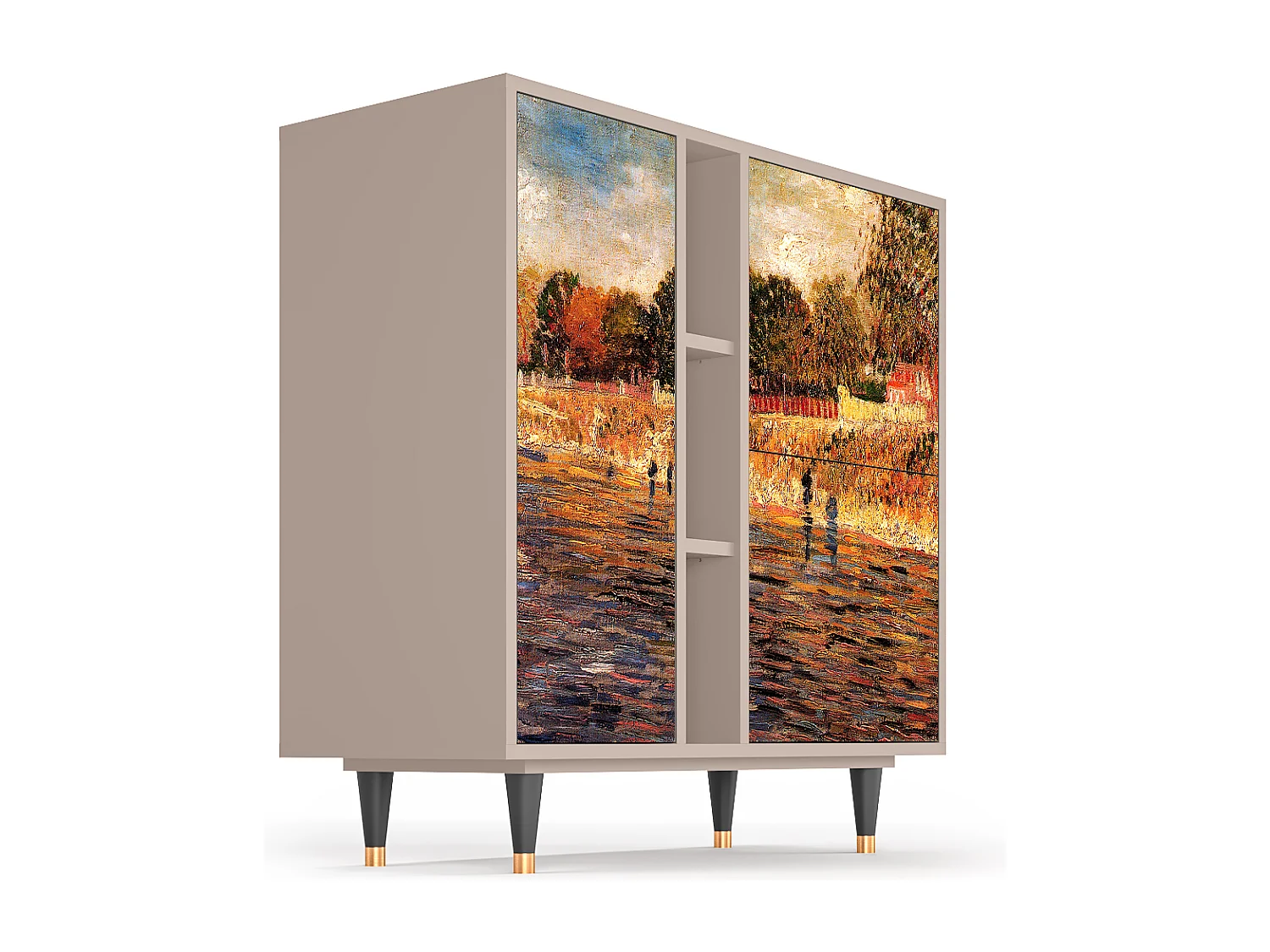 Aparador - 94х96х41 cm - BS5 - The Banks, Latte