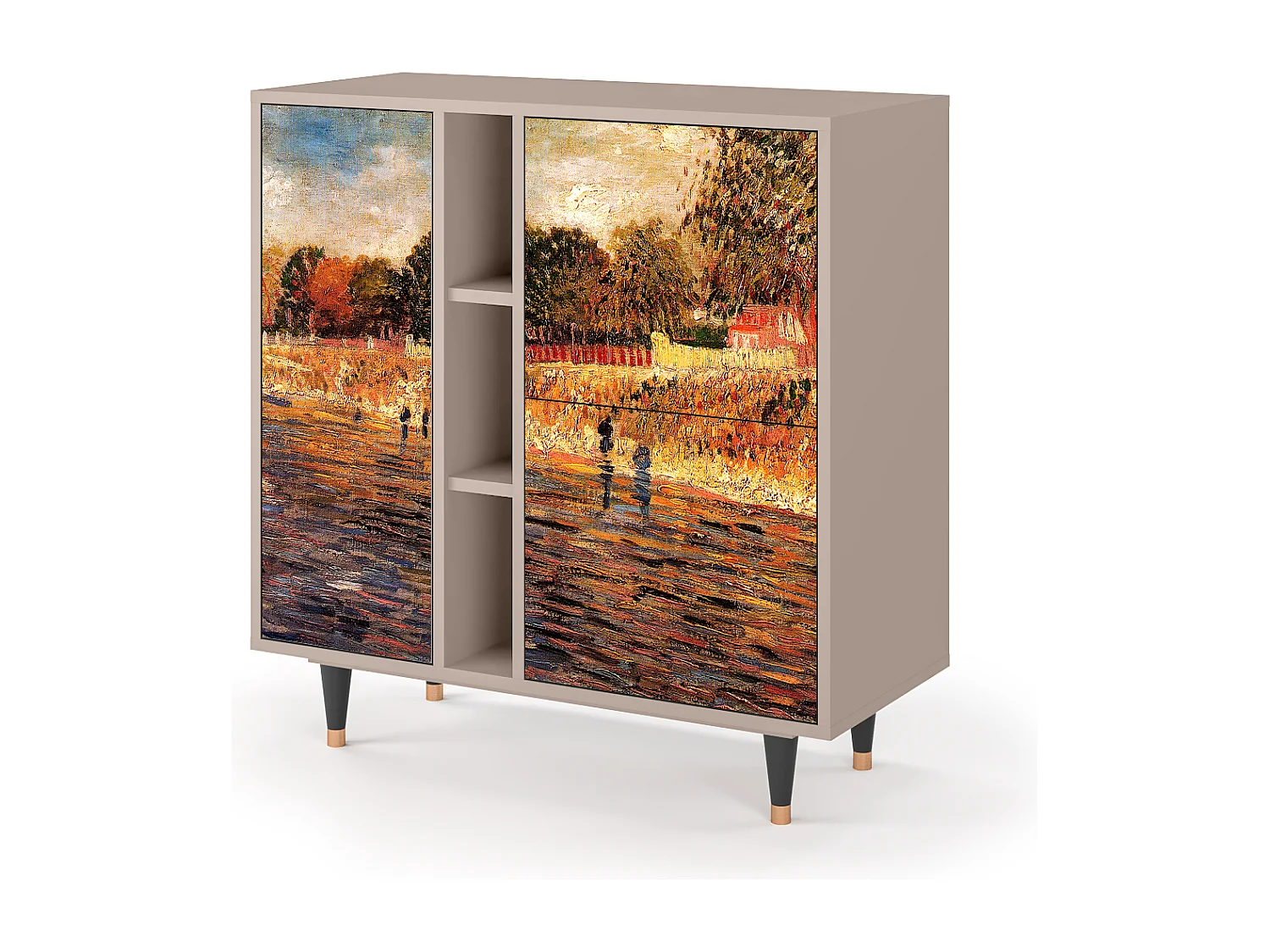 Kredens - 94х96х41 cm - BS5 - The Banks, Latte