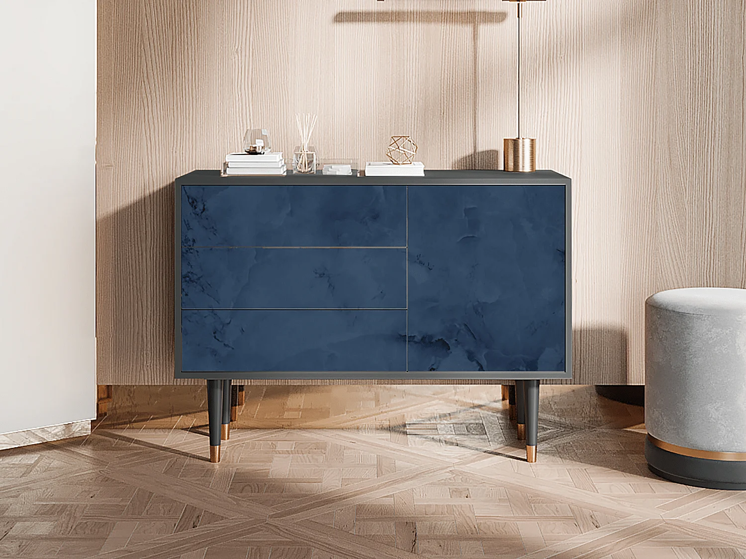 Credenza - 115х84х41 cm - S3 - Endless Galaxi, Antracite