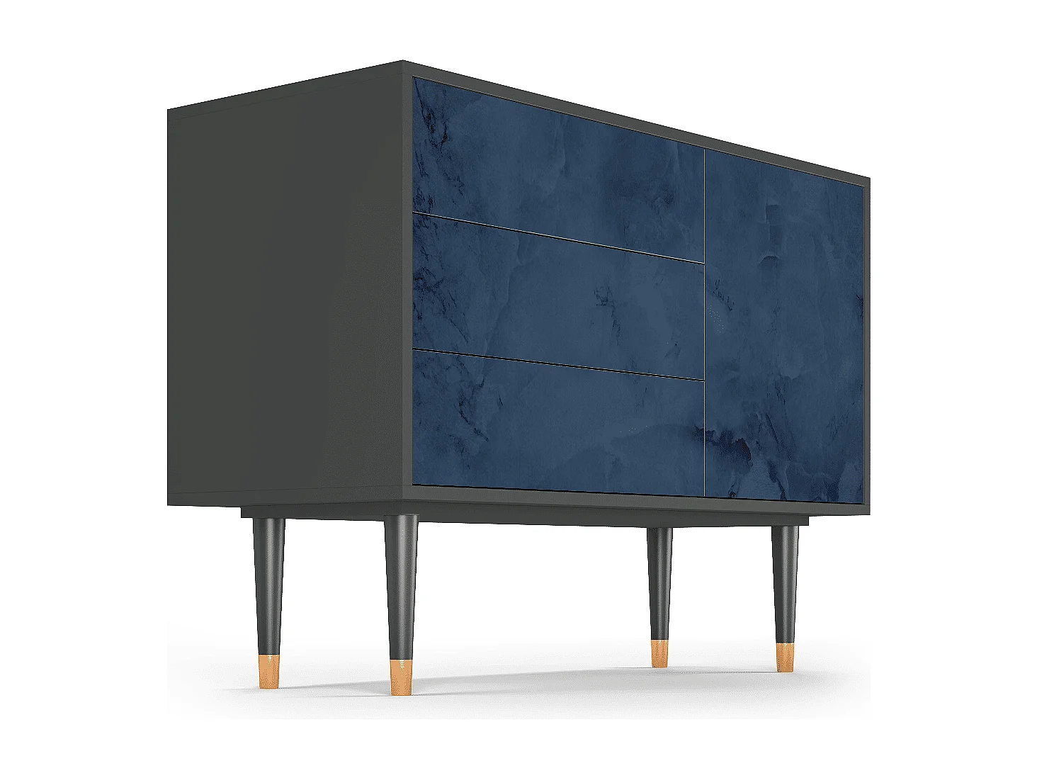 Kredens - 115х84х41 cm - S3 - Endless Galaxi, Antracyt