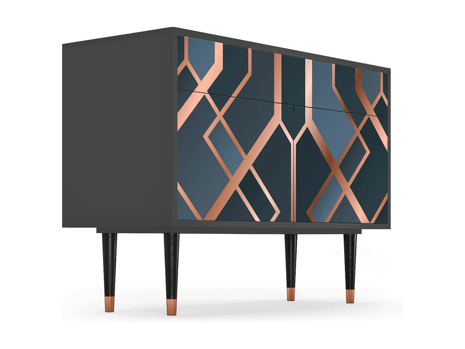 Dressoir - 115x85x48 cm - BS4 - Ashy 1920', Antraciet