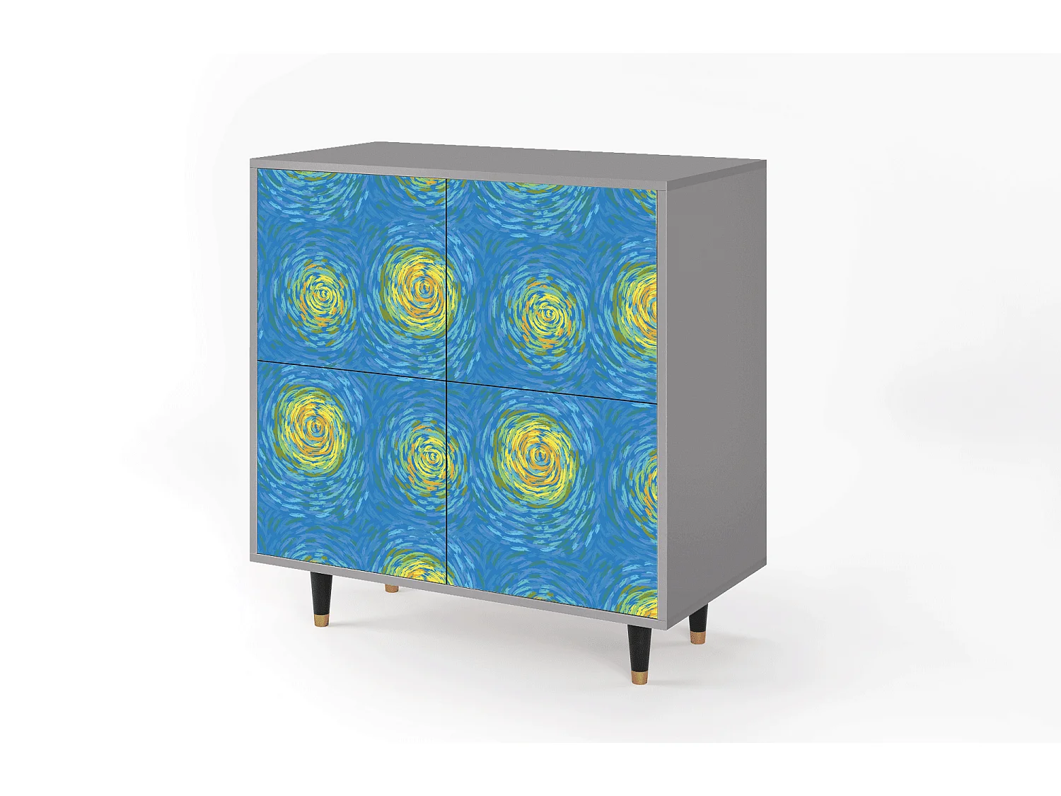Sideboard - 94x96x48 cm - BS3 - Van Gogh Lights, Grau