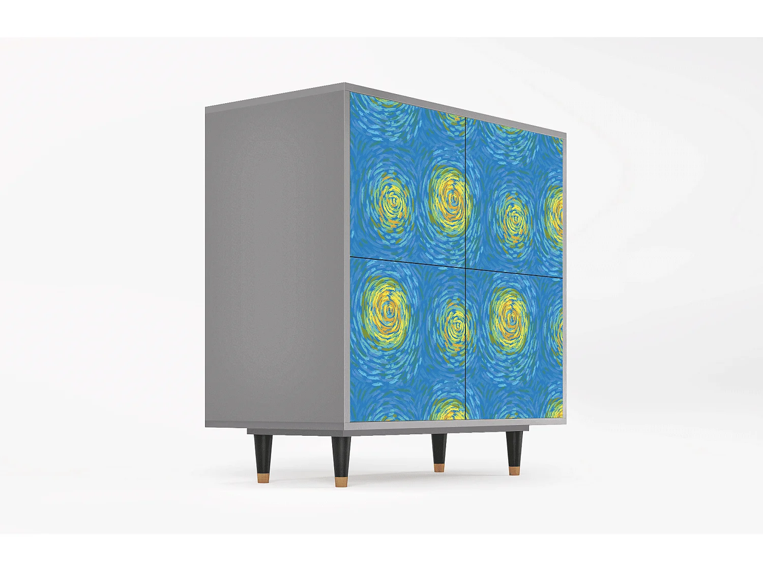 Sideboard - 94x96x48 cm - BS3 - Van Gogh Lights, Grau