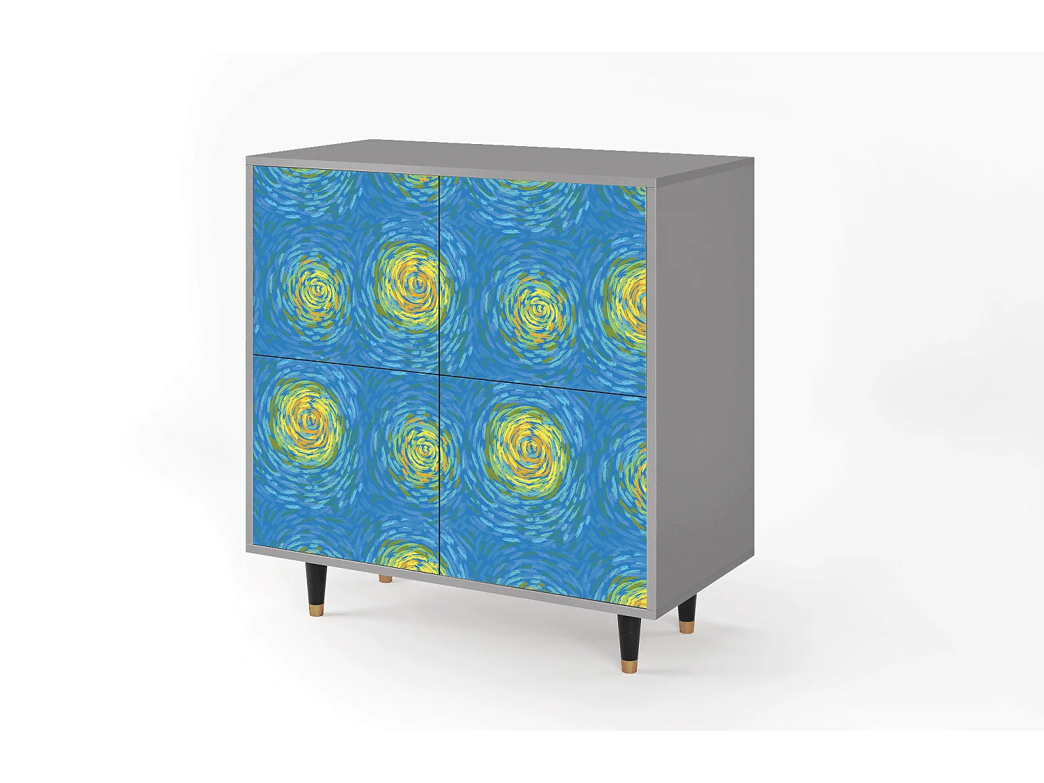 Credenza - 94x96x48 cm - BS3 - Van Gogh Lights, Grigio