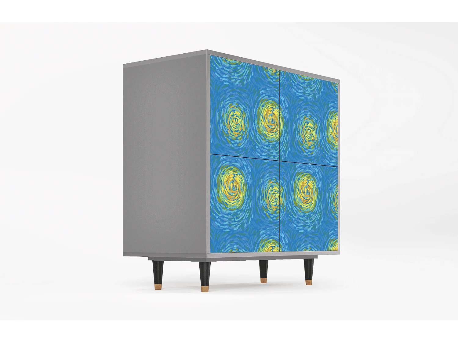 Credenza - 94x96x48 cm - BS3 - Van Gogh Lights, Grigio