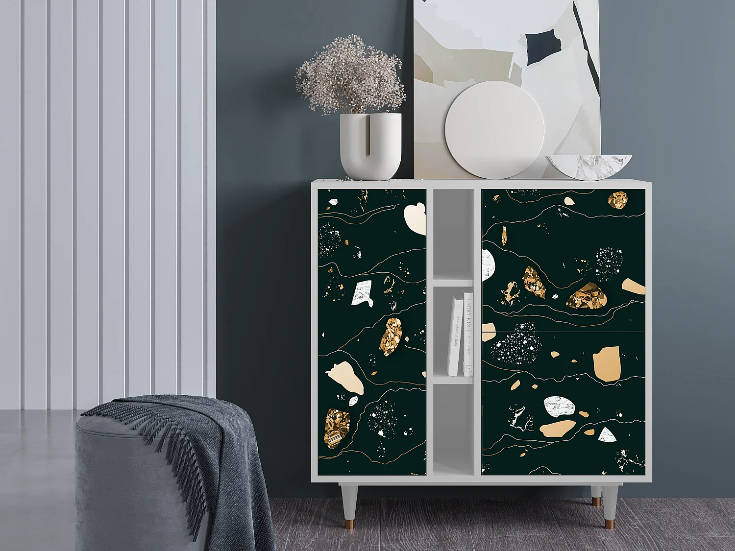 Buffet - 94х96х41 cm - BS5 - Space Rocks, Blanc